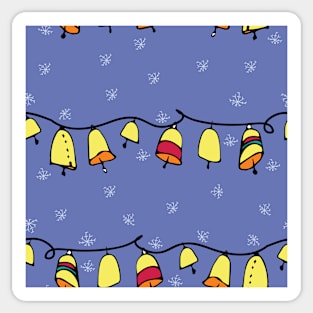 Bells on a line holiday spirit Sticker